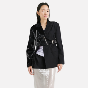 Irregular suit jacket women's waist cinched suit jacket - V.I.P Digital Presence