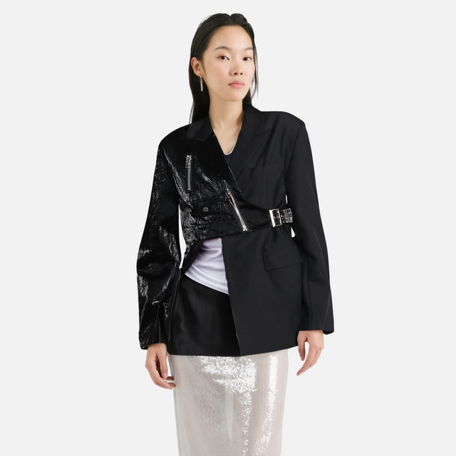 Irregular suit jacket women's waist cinched suit jacket - V.I.P Digital Presence
