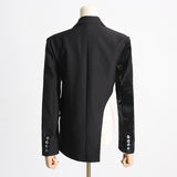 Irregular suit jacket women's waist cinched suit jacket - V.I.P Digital Presence