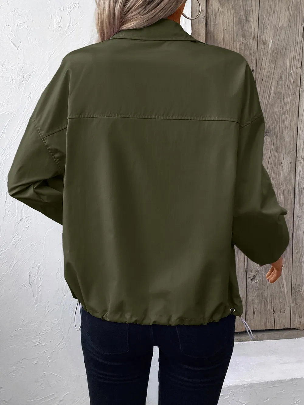Ivy Lane Pocketed Zip Up Long Sleeve Jacket - V.I.P Digital Presence