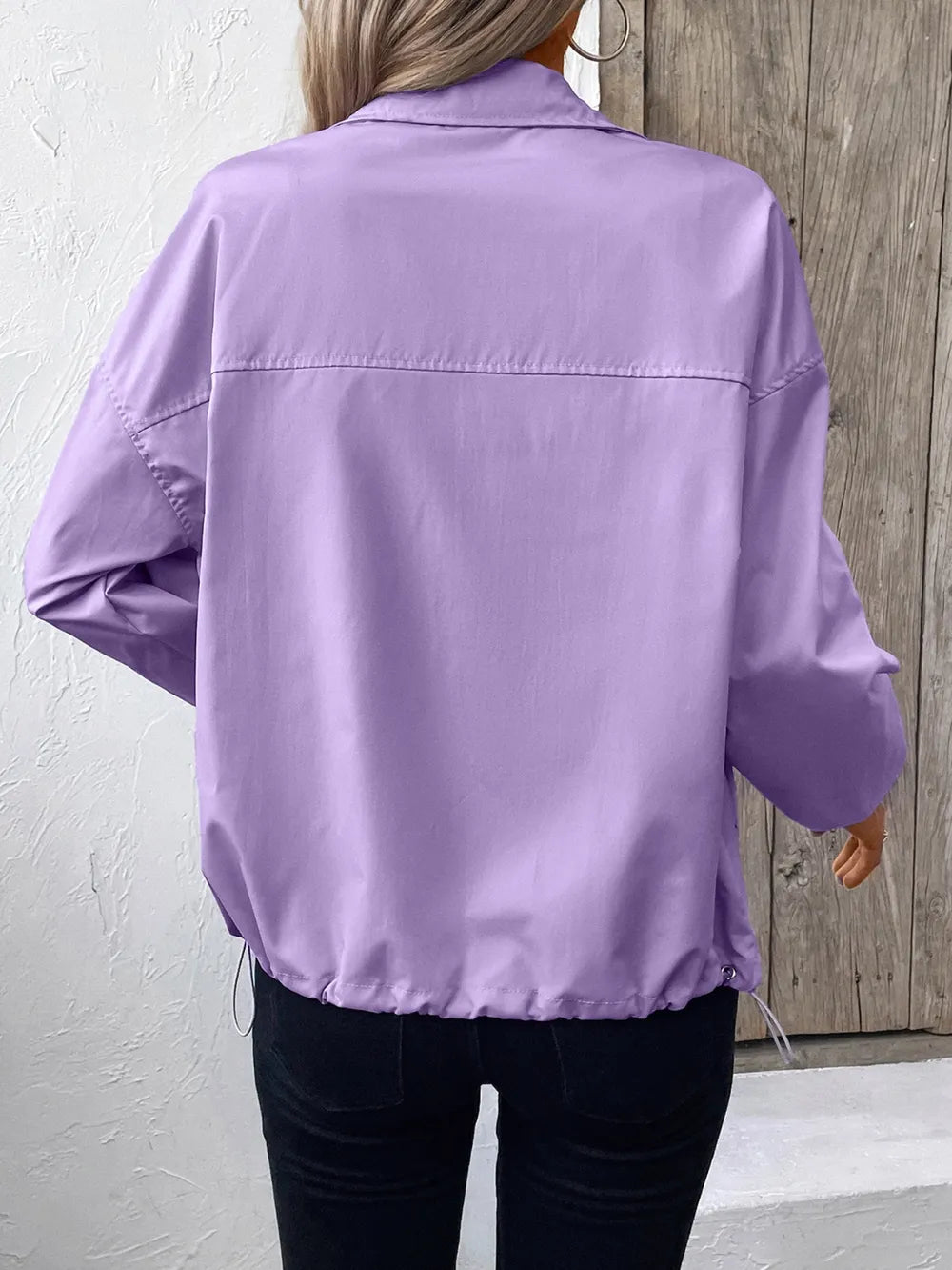 Ivy Lane Pocketed Zip Up Long Sleeve Jacket - V.I.P Digital Presence