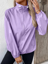 Ivy Lane Pocketed Zip Up Long Sleeve Jacket - V.I.P Digital Presence
