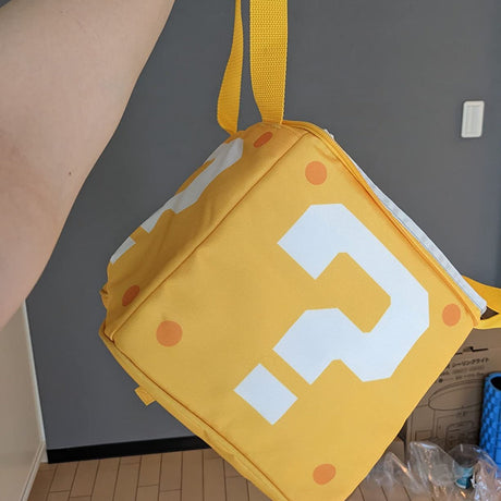 Japanese Mario question mark storage bag insulation box large capacity outdoor picnic insulation cooler bag ice pack - V.I.P Digital Presence