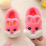 Kids Cotton Slides Autumn Winter Indoor Non-slip Cute Rabbit Non-slip Kids Shoes Home Slippers Fashion Baby Boys Girls Slippers - V.I.P Digital Presence