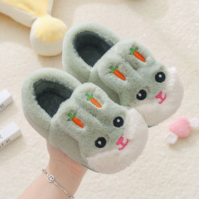Kids Cotton Slides Autumn Winter Indoor Non-slip Cute Rabbit Non-slip Kids Shoes Home Slippers Fashion Baby Boys Girls Slippers - V.I.P Digital Presence