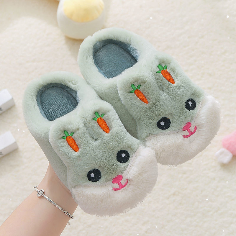 Kids Cotton Slides Autumn Winter Indoor Non-slip Cute Rabbit Non-slip Kids Shoes Home Slippers Fashion Baby Boys Girls Slippers - V.I.P Digital Presence
