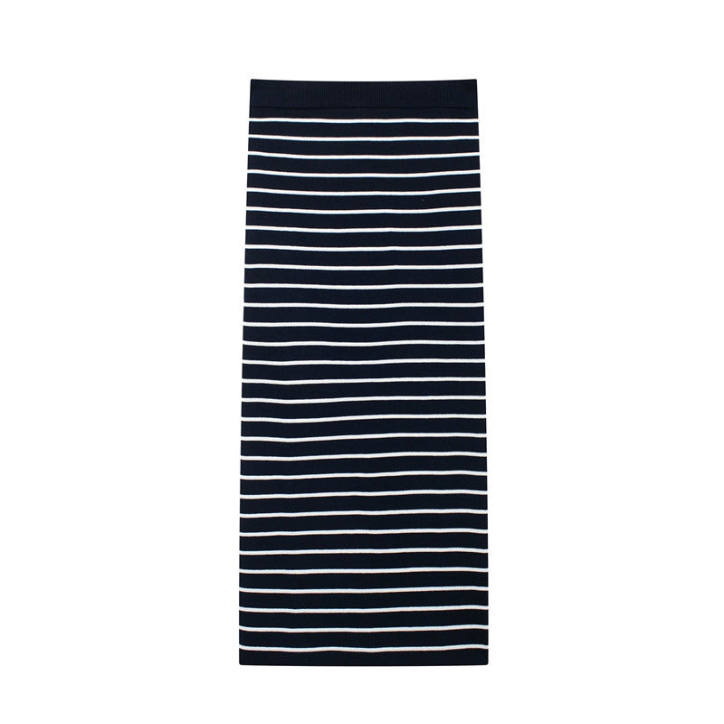 Knitted striped long sleeved suit for outerwear - V.I.P Digital Presence