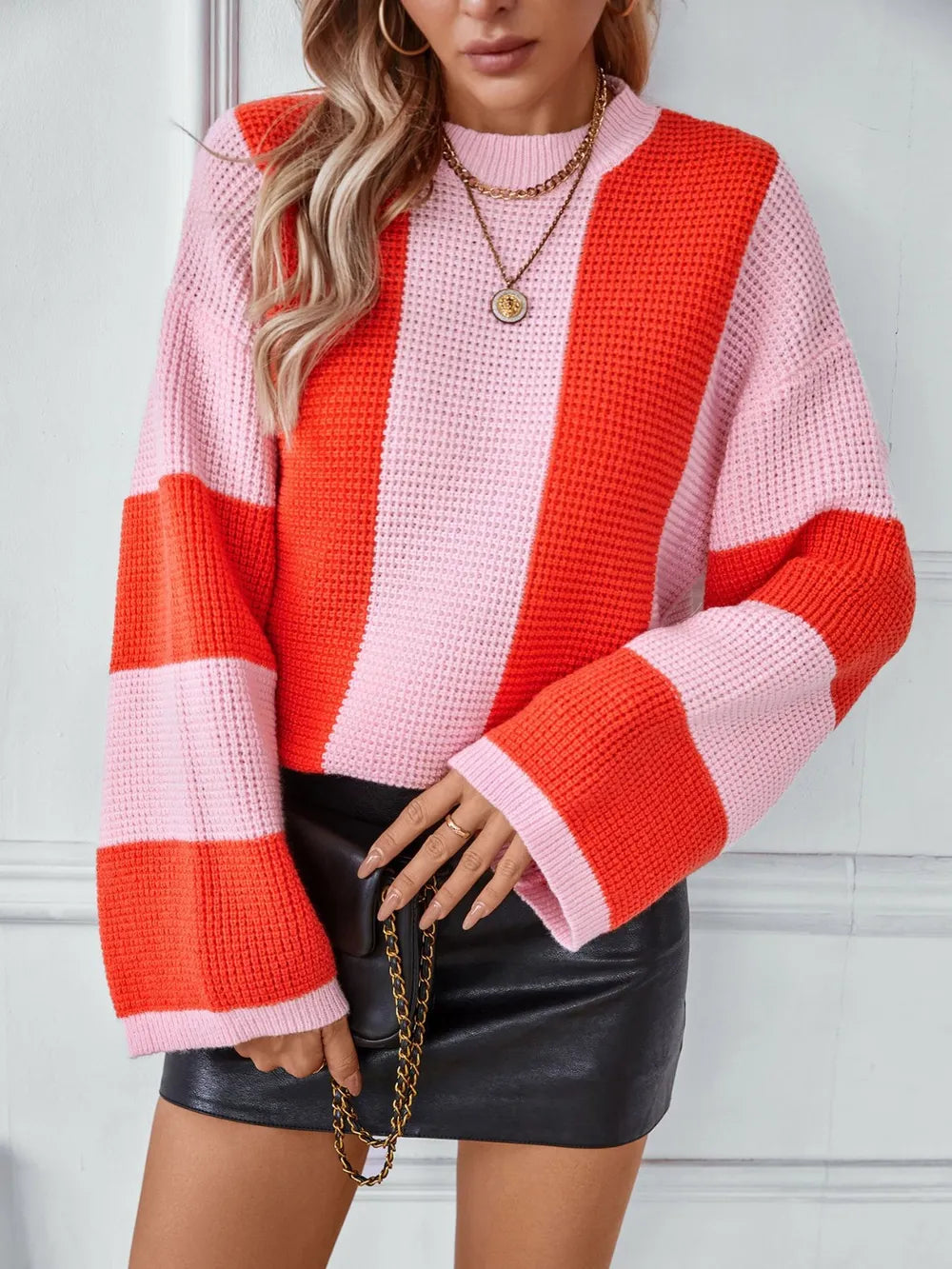 Knitted sweater autumn and winter new casual loose pullover sweater for women - V.I.P Digital Presence