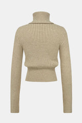 Knitted top women's solid color versatile - V.I.P Digital Presence