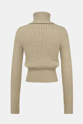 Knitted top women's solid color versatile - V.I.P Digital Presence
