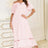Lace Detail Short Sleeve Lounge Dress - V.I.P Digital Presence