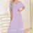 Lace Detail Short Sleeve Lounge Dress - V.I.P Digital Presence