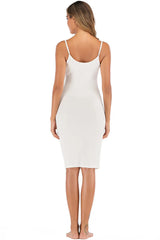 Lace Detail V-Neck Spaghetti Strap Lounge Dress - V.I.P Digital Presence