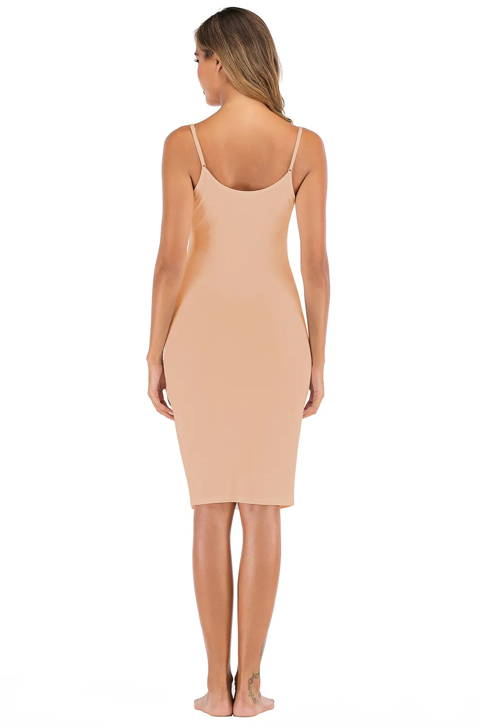 Lace Detail V-Neck Spaghetti Strap Lounge Dress - V.I.P Digital Presence