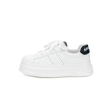 Lace Up Contrast Round Toe Platform Sneakers - V.I.P Digital Presence