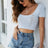 Lace-Up Openwork Square Neck Sweater - V.I.P Digital Presence