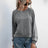 Lace-Up Round Neck Long Sleeve Sweatshirt - V.I.P Digital Presence