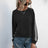 Lace-Up Round Neck Long Sleeve Sweatshirt - V.I.P Digital Presence