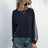 Lace-Up Round Neck Long Sleeve Sweatshirt - V.I.P Digital Presence