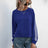 Lace-Up Round Neck Long Sleeve Sweatshirt - V.I.P Digital Presence