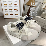 Lace Up Round Toe Flat Sneakers - V.I.P Digital Presence