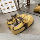 Lace Up Round Toe Flat Sneakers - V.I.P Digital Presence