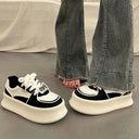 Lace Up Round Toe Platform Sneakers - V.I.P Digital Presence