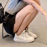 Lace Up Round Toe Sneakers - V.I.P Digital Presence