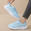 Lace Up Round Toe Star Mesh Athletic - V.I.P Digital Presence