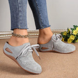 Lace-Up Round Toe Wedge Sandals - V.I.P Digital Presence