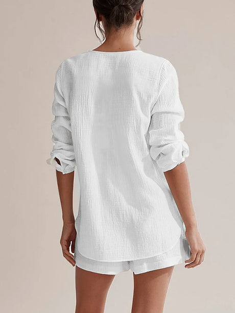 Ladies' summer pajamas made of pure cotton gauze - V.I.P Digital Presence