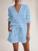Ladies' summer pajamas made of pure cotton gauze - V.I.P Digital Presence