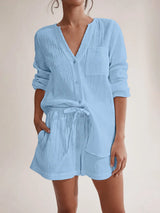 Ladies' summer pajamas made of pure cotton gauze - V.I.P Digital Presence