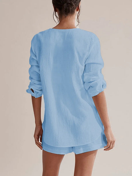 Ladies' summer pajamas made of pure cotton gauze - V.I.P Digital Presence