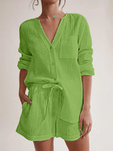 Ladies' summer pajamas made of pure cotton gauze - V.I.P Digital Presence