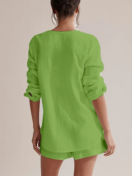 Ladies' summer pajamas made of pure cotton gauze - V.I.P Digital Presence