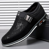 Large casual leather shoes with color blocked feet, all season men's leather shoes - V.I.P Digital Presence