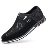 Large casual leather shoes with color blocked feet, all season men's leather shoes - V.I.P Digital Presence
