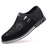 Large casual leather shoes with color blocked feet, all season men's leather shoes - V.I.P Digital Presence