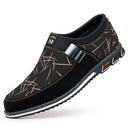 Large casual leather shoes with color blocked feet, all season men's leather shoes - V.I.P Digital Presence