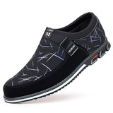 Large casual leather shoes with color blocked feet, all season men's leather shoes - V.I.P Digital Presence
