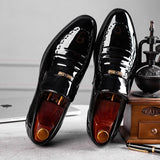 Large size leather shoes, men's breathable Korean style shoes, business formal low cut shoes - V.I.P Digital Presence