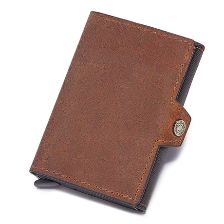 Leather Men's Card Holder Card Case European and American Leather Coin Purse Card Holder - V.I.P Digital Presence
