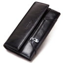 Leather Women's Wallet Long Leather Clutch Multi Card Coin Purse RFID Anti-magnetic Mobile Phone Bag - V.I.P Digital Presence