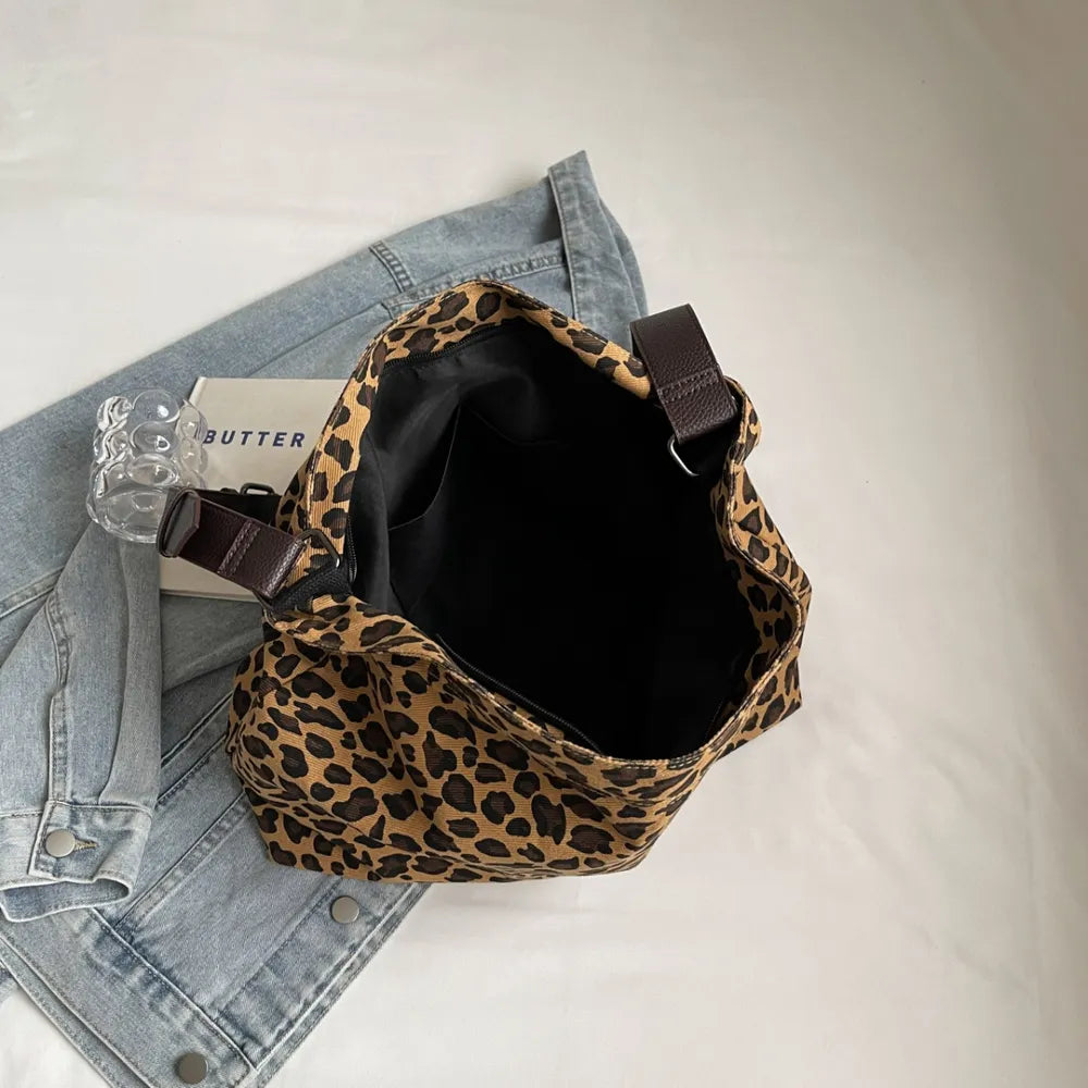Leopard Adjustable Strap Tote Bag - V.I.P Digital Presence
