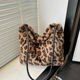 Leopard Furry Shoulder Bag - V.I.P Digital Presence