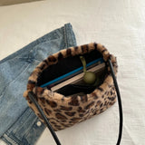 Leopard Furry Shoulder Bag - V.I.P Digital Presence