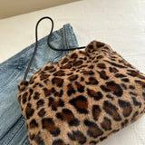 Leopard Furry Shoulder Bag - V.I.P Digital Presence