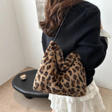 Leopard Furry Shoulder Bag - V.I.P Digital Presence