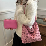 Leopard Furry Shoulder Bag - V.I.P Digital Presence